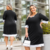 Vestido Bicolor Plus Size Gola Feminino Social Moda Evangelica - comprar online