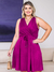 Vestido Feminino Plus Size Decote Transpassado Moda Social Festa na internet
