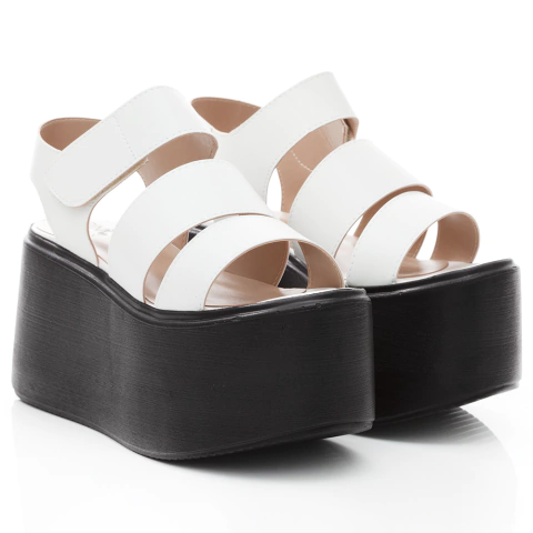 Sandália Strappy White