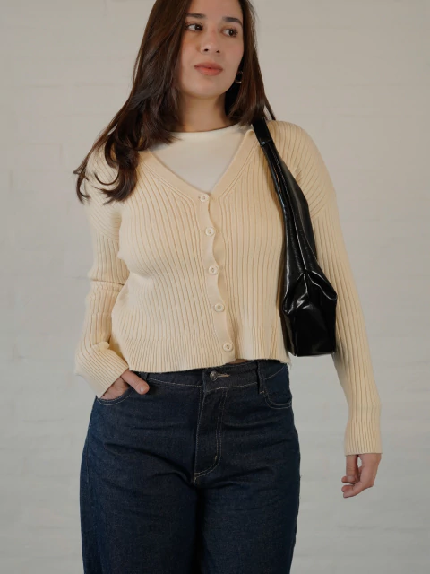 Cardigan Lily - crema - comprar online