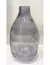 Florero Garrafa Vidrio Humo Med: 16x26 cm