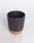 Vaso Gres Negro 8.5x 7 cm - comprar online
