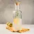 Botella vidrio c/tapa corcho 1L