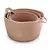 Canasto organizador de fibra natural (yute) Med: D 23 * A 14 cm