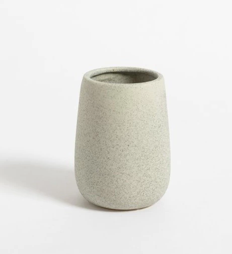 Portacepillo granito liso gris 10cm.