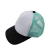 Gorra Trucker Verde Agua vicera negra y frente blanco - APTO PARA SUBLIMAR