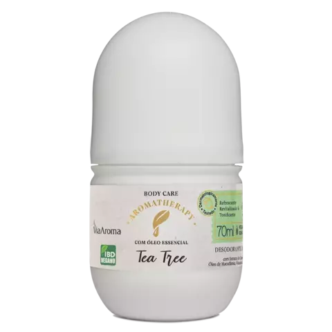Desodorante Roll On Tea Tree (Melaleuca) 70ml - Via Aroma