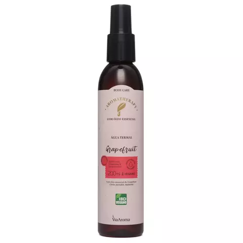 Água Termal com Óleo Essencial de Grapefruit 200ml - Via Aroma