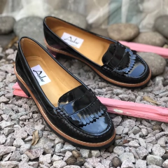 Mocasín 142-1300 r11 negro charol - tienda online