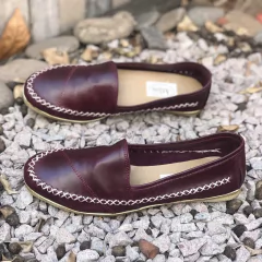 Alpargata lisa bordo borravino. v07-011*111