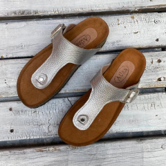 Ojotas base birk plata. q09v-roma - comprar online