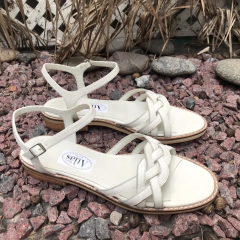 Sandalias trenza, tiza. e03v-10043 - Altas de Olivos