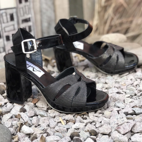 Sandalias con plataforma negras -xxv-1863