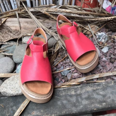 Sandalias guillerminas, rojo coral. j05v-91 - comprar online