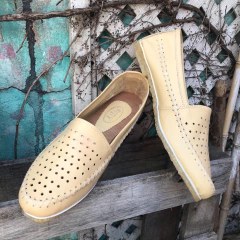 Alpargatas pic amarillo vainilla. v07-010*111 - comprar online