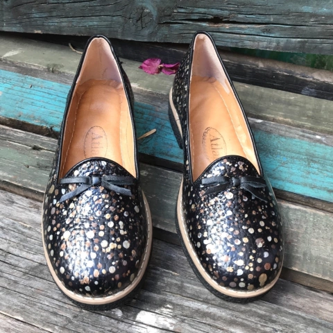 Chatitas con copete, negro galaxy. j05-1114