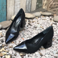 Clásicos con tacón, negros. f13-1726 en internet