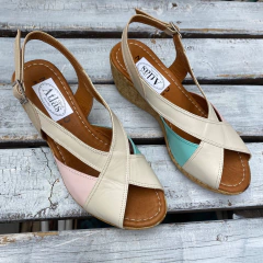 Sandalias hueso, acqua, rosa. m01v-827 - tienda online