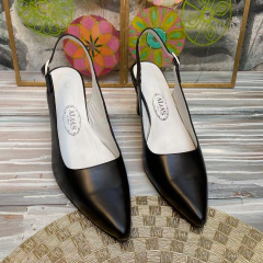 Stiletto sin talón alto brillo negro. e03v-523 en internet