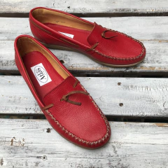 Mocasin legítimo rojo. s06-245*141 en internet