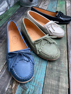 Mocasín legítimo verde seco. r11-1210-141 - tienda online