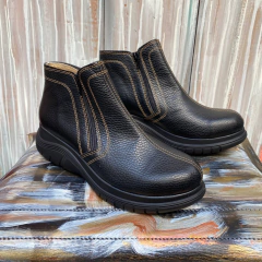 Botineta doble cierre pimpon negras. j05i-1587 - Altas de Olivos