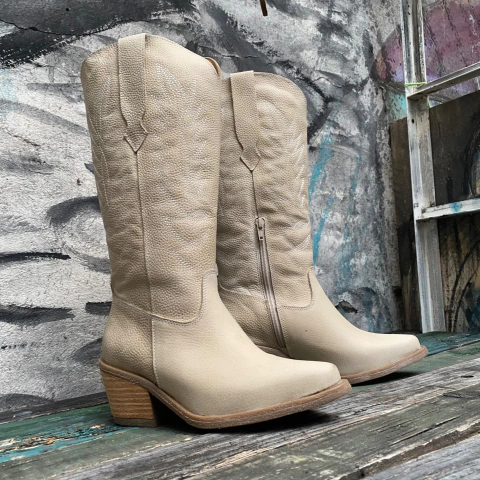 Texanas bordadas natural hueso. p02i-1855