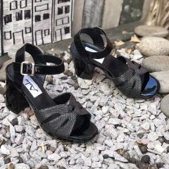 Sandalias con plataforma negras -xxv-1863 - comprar online