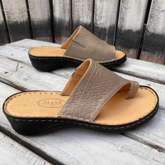 Ojota superconfort ,metalizado gris piedra. s06v-2205 - Altas de Olivos