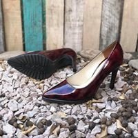 Stilettos charolados bordó. f13-1561 en internet
