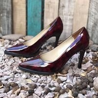 Stilettos charolados bordó. f13-1561 - comprar online