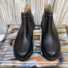 Botineta doble cierre pimpon negras. j05i-1587 en internet