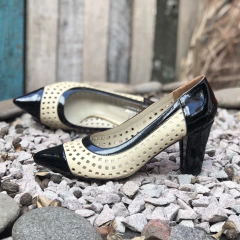 Clásicos picados, negro y hueso. f13-1646 - comprar online