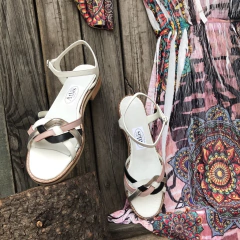 Sandalias trenza, combinadas. . e03v-10043 - tienda online