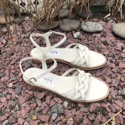 Sandalias trenza, tiza. e03v-10043