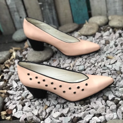 Clásicos con tacón, nude y negro. e03-20000 - tienda online