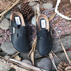 Zuecos mules, boston negro B. h10m-boston - comprar online