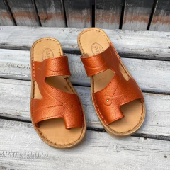 Ojota doble superconfort ,metalizado naranja. s06v-2209