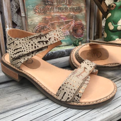 Sandalias hueso con velcro. q09v-dublin - comprar online