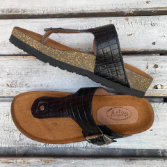 Ojotas base birk negras. q09v-roma - Altas de Olivos