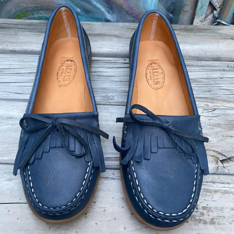 Mocasín legítimo azul jean r11-1210-141