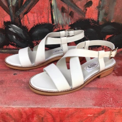 Sandalias regulable, blanca.. e03v-500