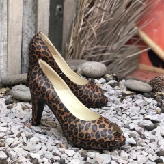 Stilettos con plataforma, animal print. e03-3006 en internet