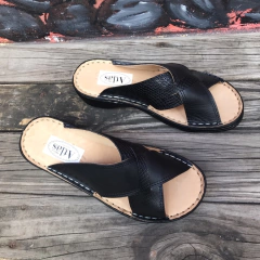 Chinela cruzada superconfort, negra. s06v-2210 en internet