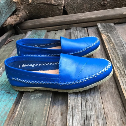 Alpargata lisa azulino. v07-011*111