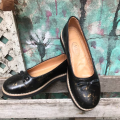 Chatitas marmoladas negro y oro j05-1116 - Altas de Olivos