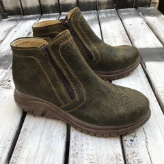 Botineta doble cierre verde oliva A2. j05-1587/263 - Altas de Olivos