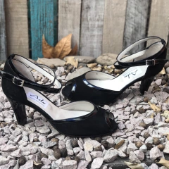 Sandalias con talón stilettos tango gza, negra. e03v-532 - Altas de Olivos