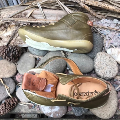 Botitas Agua Patagona track12 verde militar a04-tk12*161