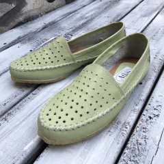Alpargatas pic verde pistacho. v07-010*111
